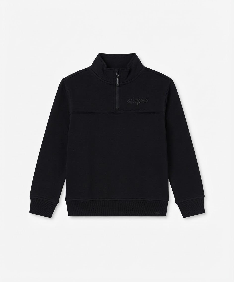 Kids Half-Zip Mock Neck Sweatshirt