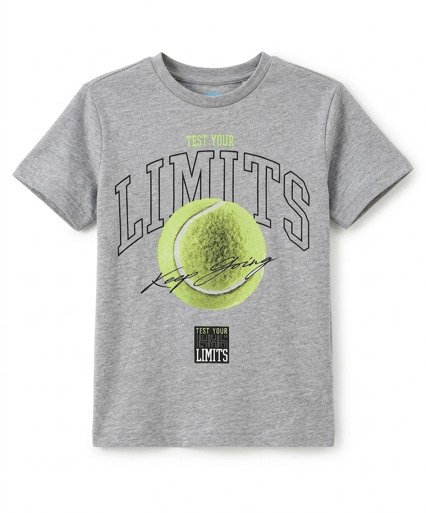 Kids' "Test Your Limits" Tennis Tee