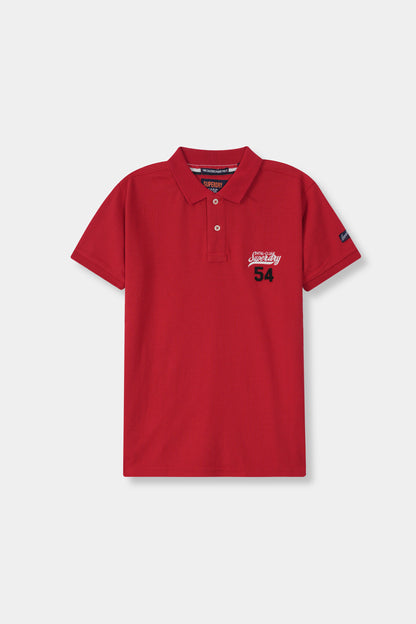 Superdry Men's Red Polo Shirt