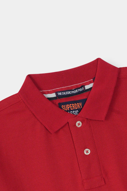 Superdry Men's Red Polo Shirt