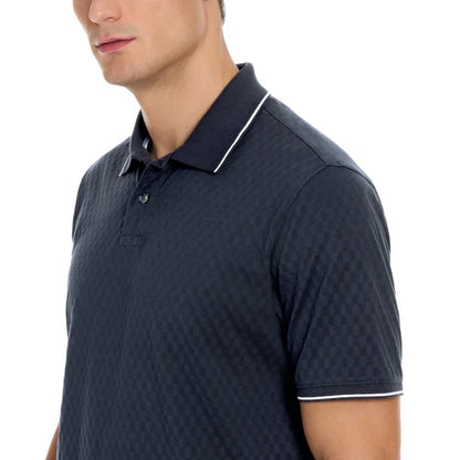 Ted Baker Men’s Navy Blue Polo Shirt with White Tipping