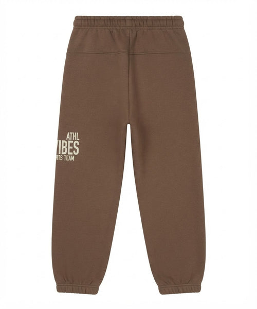 Kids Brown Graphic Jogger Pants