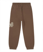 Kids Brown Graphic Jogger Pants