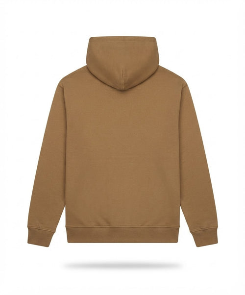 Men's Brown Varsity Graphic Fleece Hoodie