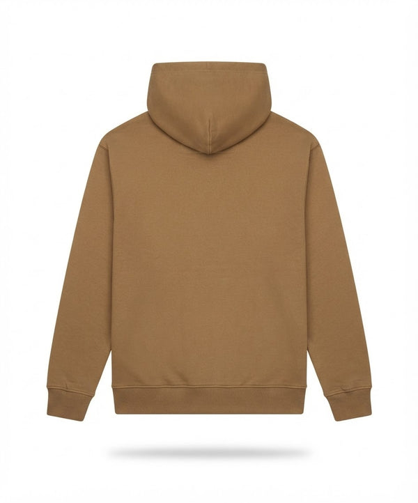 Men's Brown Varsity Graphic Fleece Hoodie