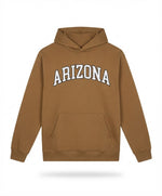 Men's Brown Varsity Graphic Fleece Hoodie