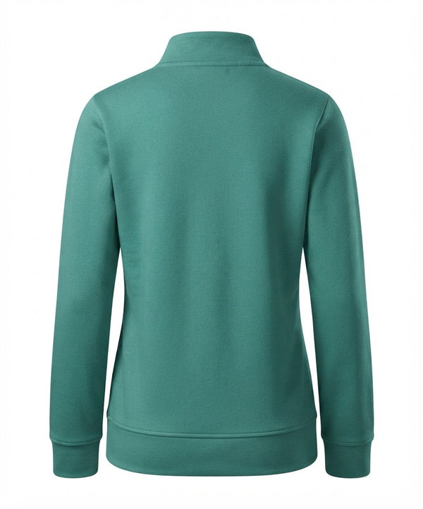 Women's Floral Embroidered Teal Zip Jacket