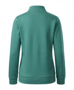 Women's Floral Embroidered Teal Zip Jacket