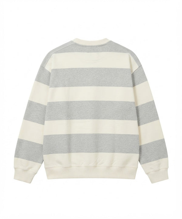Women's Vintage Striped Oversized Sweatshirt