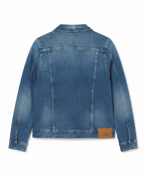 Women's Embellished Classic Blue Denim Jacket