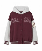 Kids Athletic Club Drop Shoulder Baseball Jacket