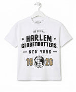Kids' Harlem Globetrotters Graphic T-Shirt - White Cotton Crew Neck