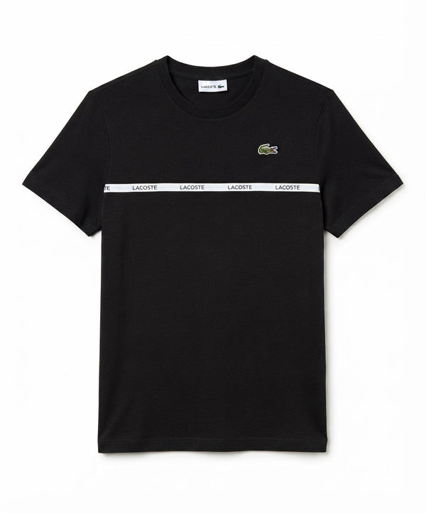Men's Logo Stripe Cotton Tee