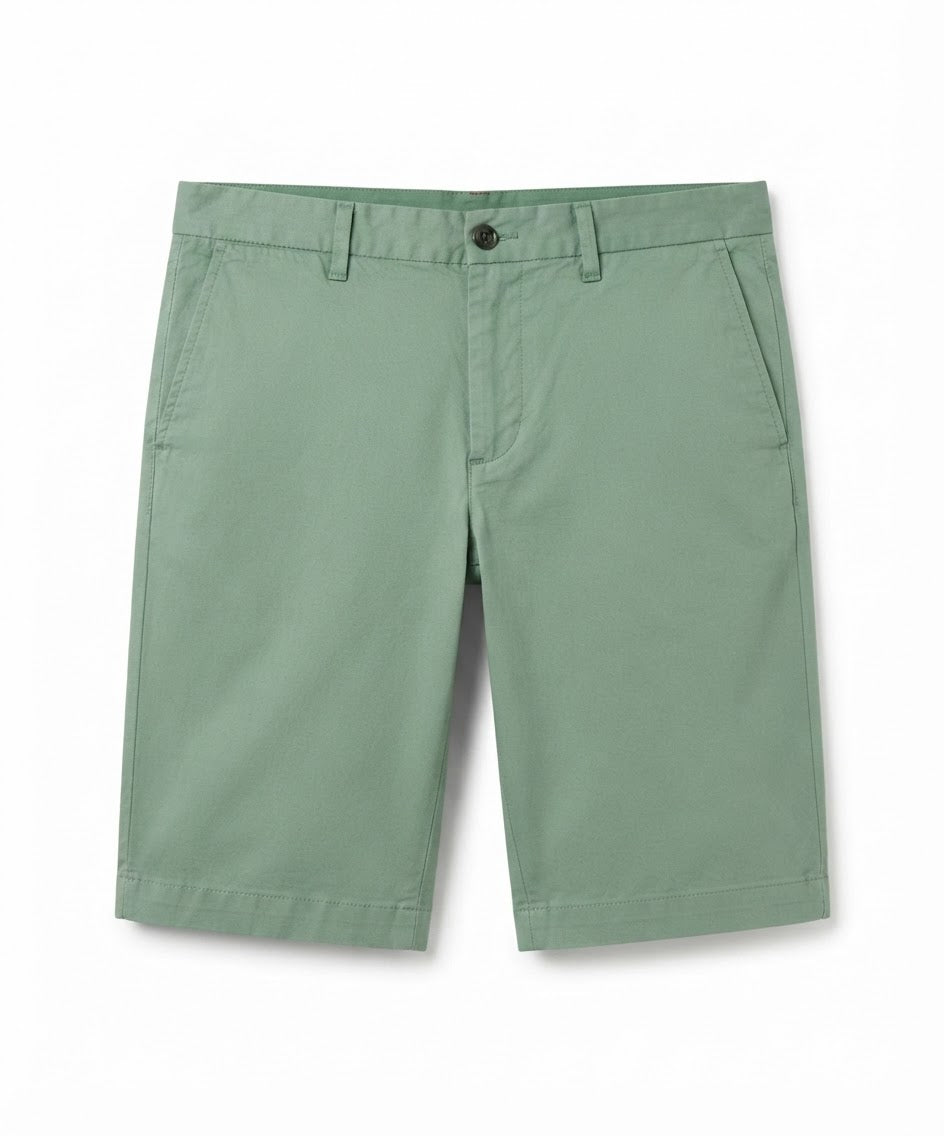 Men's Sage Green Cotton Chino Shorts