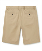 Men's Tan Slim-Fit Cotton Chino Shorts
