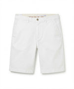 Men's White Cotton Chino Shorts