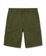 Men's Olive Cotton Cargo Utility Shorts