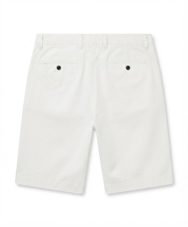 Men's White Cotton Chino Shorts