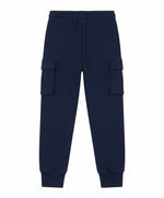 Kids Navy Blue Essential Cargo Sweatpants