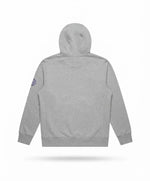 Men's Grey Graphic Sleeve Fleece Pullover Hoodie