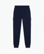 Men's Navy Fleece Cargo Sweatpants