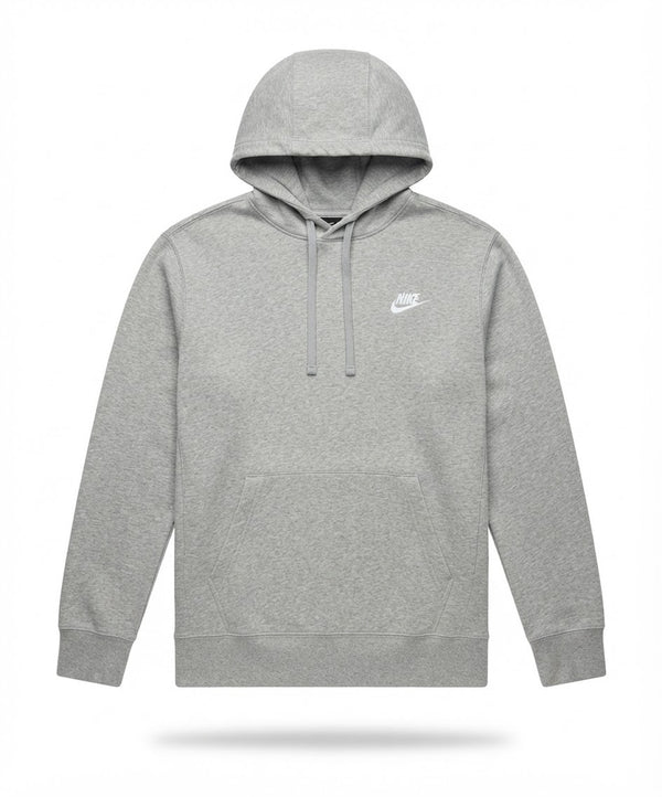 Men's Grey Fleece Pullover Hoodie