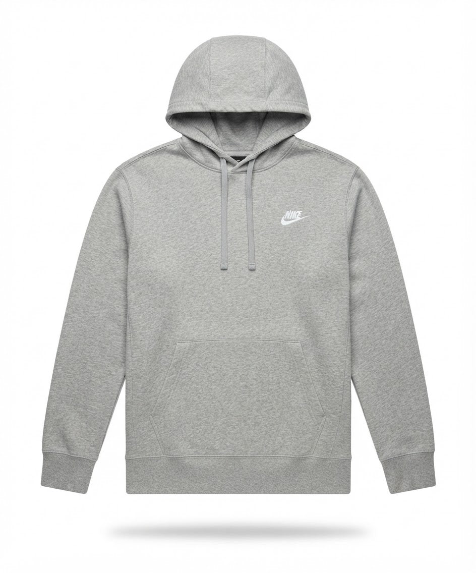 Men's Grey Fleece Pullover Hoodie