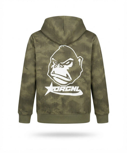 Kids Camo Print Graphic Hoodie
