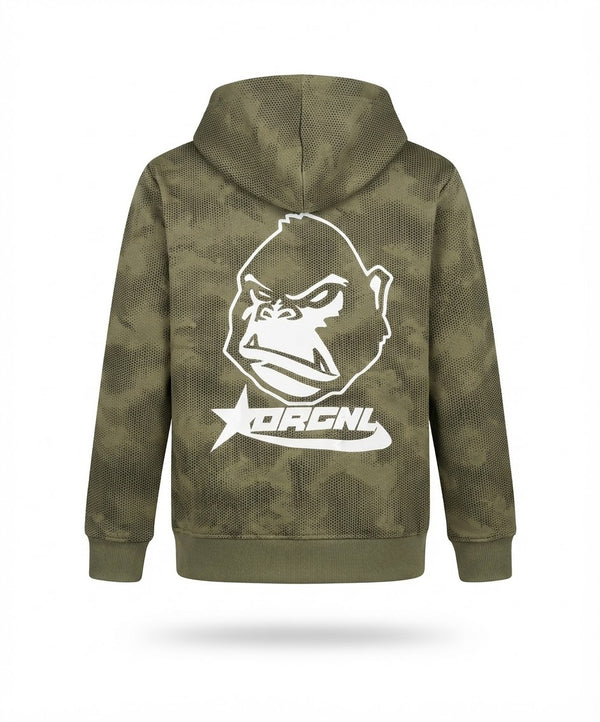 Kids Camo Print Graphic Hoodie