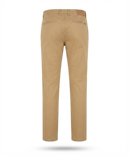 Men's Beige Cotton Chino Pants