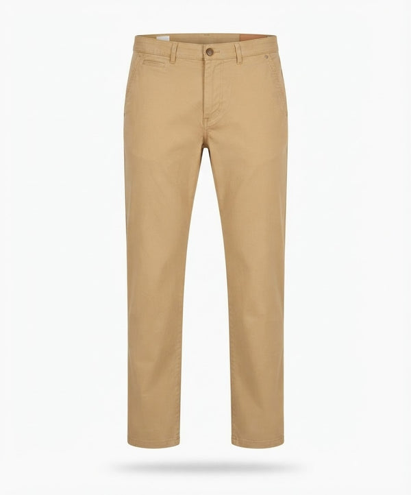Men's Beige Cotton Chino Pants