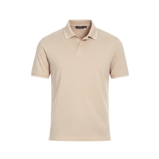 Ted Baker Men’s Beige Polo Shirt with White Tipping