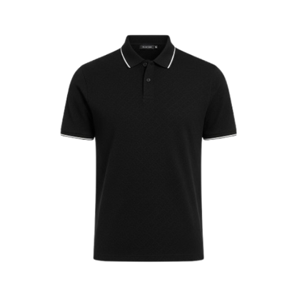 Ted Baker Men’s Black Polo Shirt with White Tipping