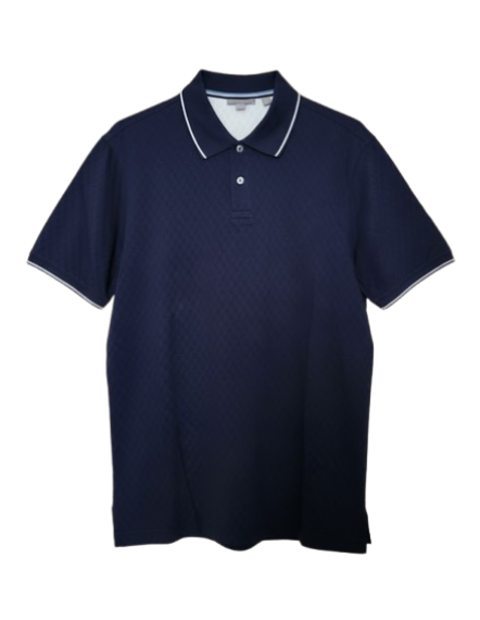 Ted Baker Men’s Navy Blue Polo Shirt with White Tipping