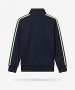 Kids Striped Sleeve Athletic Jacket