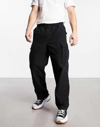 Replay Men's Black Joe Cargo Trouser