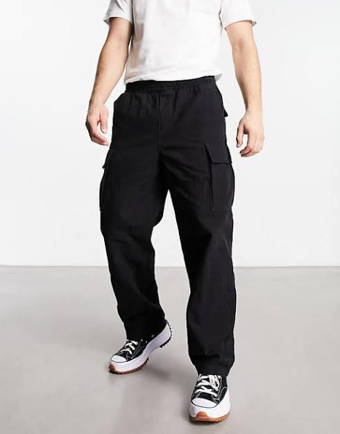 Replay Men's Black Joe Cargo Trouser
