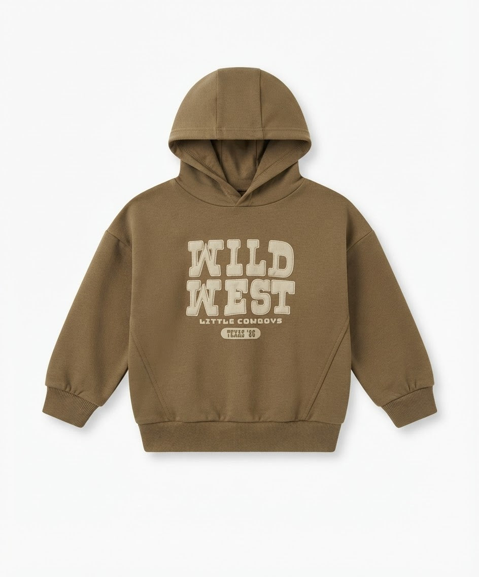Kids Drop Shoulder Printed Hoodie