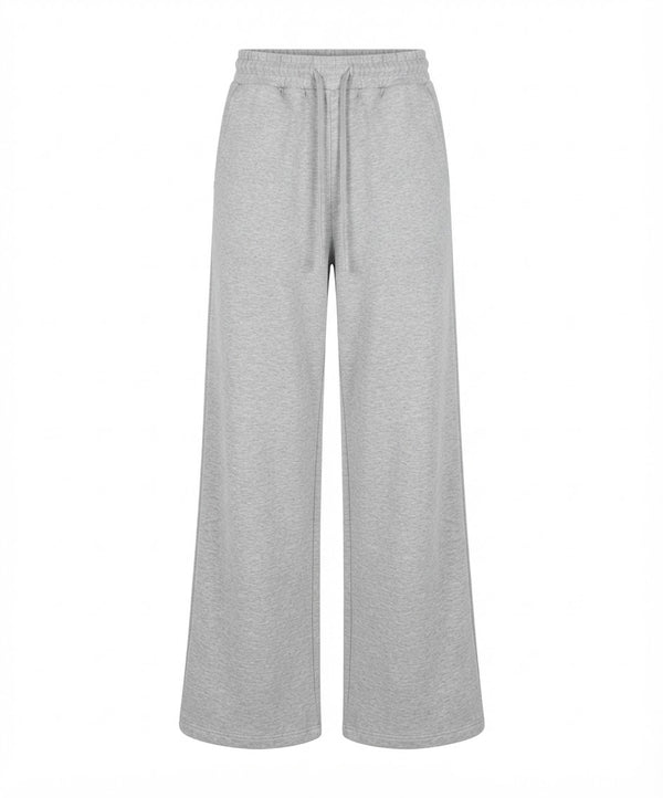 Women's Grey Wide-Leg Terry Trouser