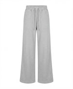 Women's Grey Wide-Leg Terry Trouser