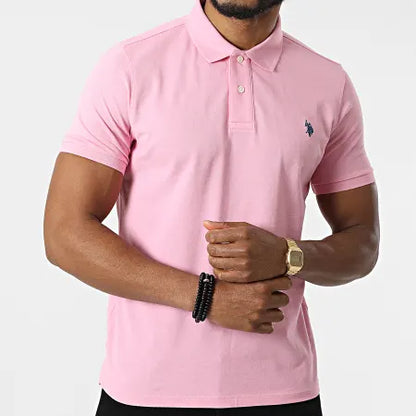 U.S. Polo Assn. Men’s Classic Pink Polo Shirt